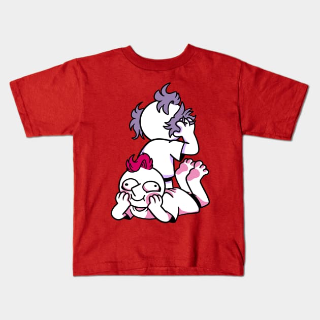 Purple and Pink Weirdo Kids T-Shirt by Get A Klu Comics